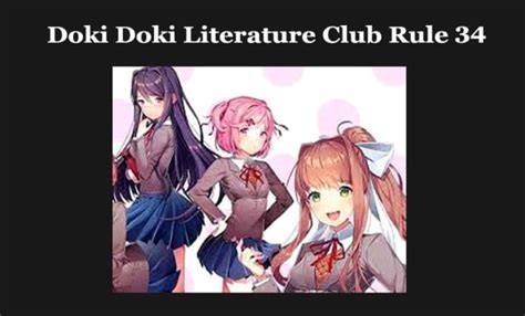 rule 34|Doki Doki Literature Club Rule 34: The place where the girls